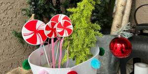 Photo: How to Make a Life Size Candy Cane